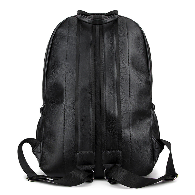 Zee Leather - New Bag Simulation Leather Backpack, Soft Leather Large-Capacity Fashion Backpack Backpack, Casual Simple One Shoulder