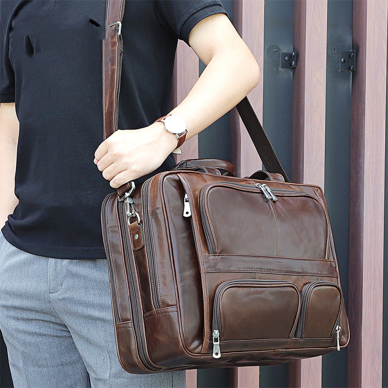 Zee Leather - Trendy Shoulder Bag Men's Wax Leather