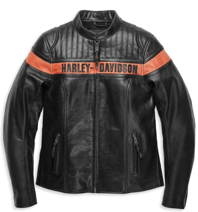 Women's H-D Victory Sweep Leather Jacket