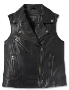 Women's H-D Eclipse Leather Vest