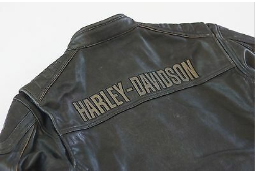 Harley Davidson Moto Biker Real Cow Leather Jacket Black for Men – Zee ...