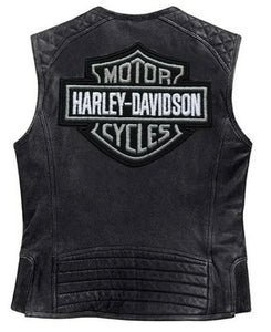 Harley Davidson Men Motorcycle Knuckle Distressed Leather Vest