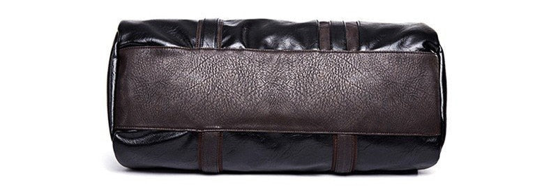 Zee Leather – Men’s Large Capacity Soft Leather Travel Bag Waterproof Training Duffle Bags Outdoor Sport Fitness Luggage Bag Suitcase