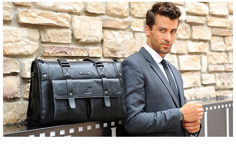 Zee Leather – Men’s Leather Black Briefcase Business Handbag Messenger Bags Male Vintage Shoulder Bag Large Laptop Travel Bags