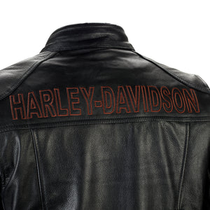 Mens Legend Harley Davidson Black Motorcycle Leather Jacket