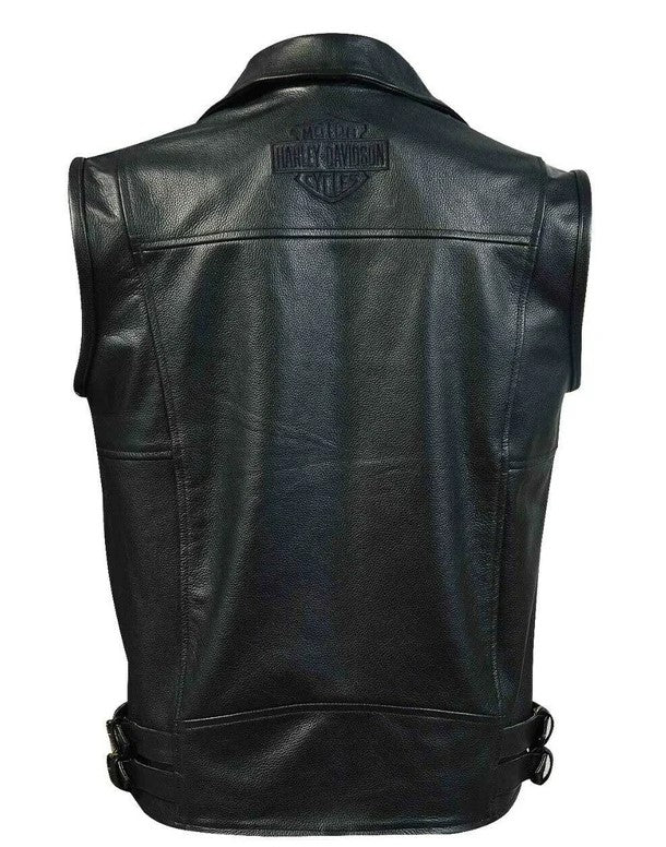 Harley Davidson Men's Layton Vintage Leather Vest